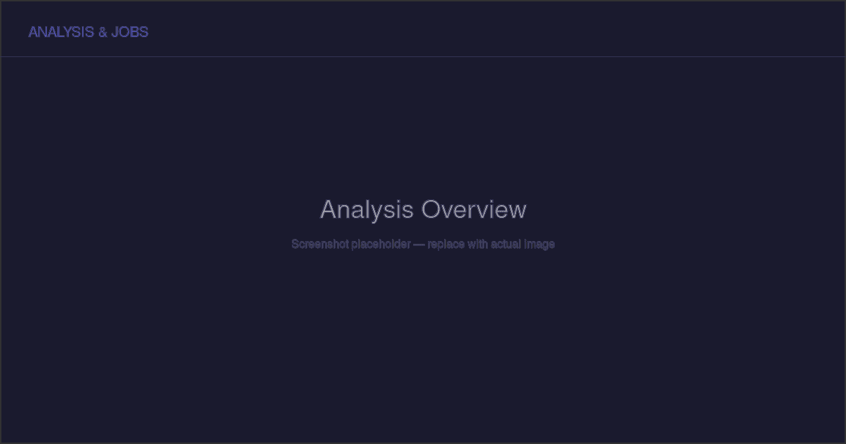 Analysis Overview