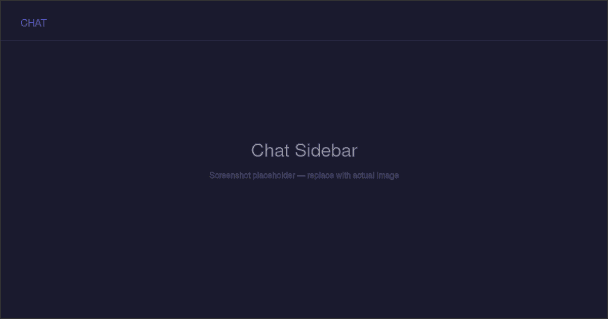 Chat Sidebar