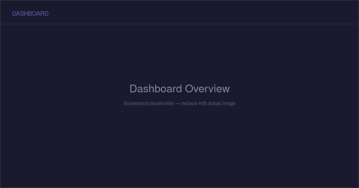 Dashboard Overview