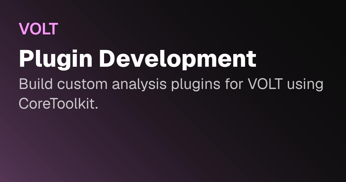 Plugin Development